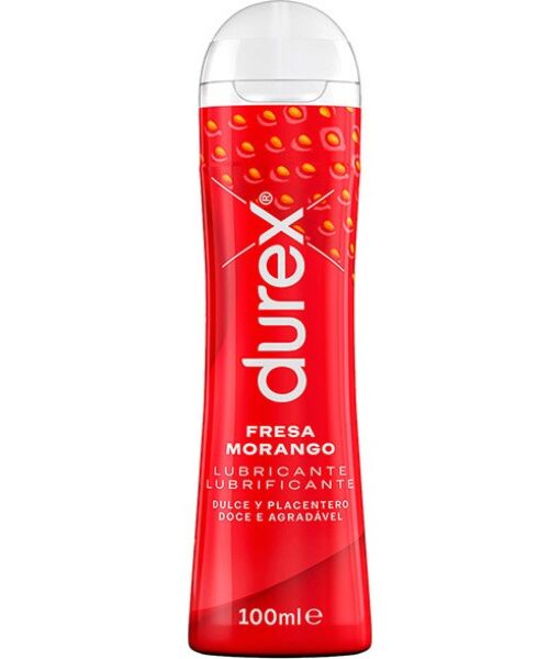 Bote de lubricante Durex Sabor Fresa de 50 ml
