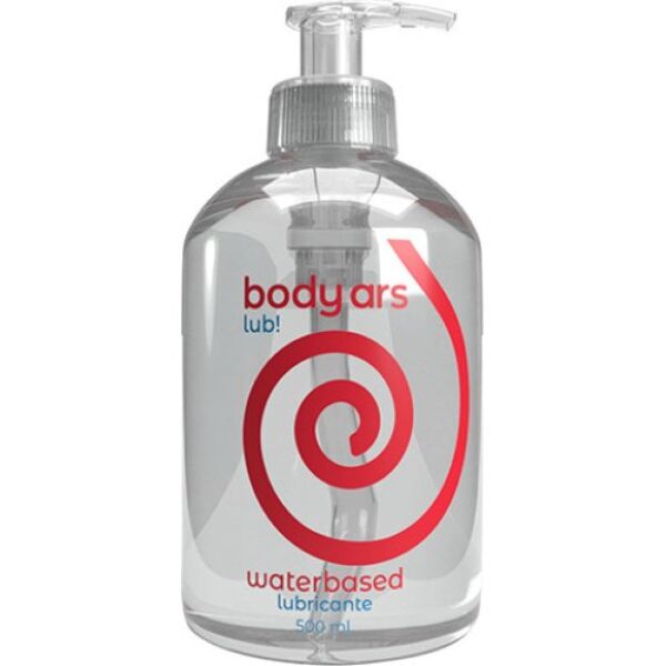Lubricante de base agua Body Ars Gel, envase con dosificador