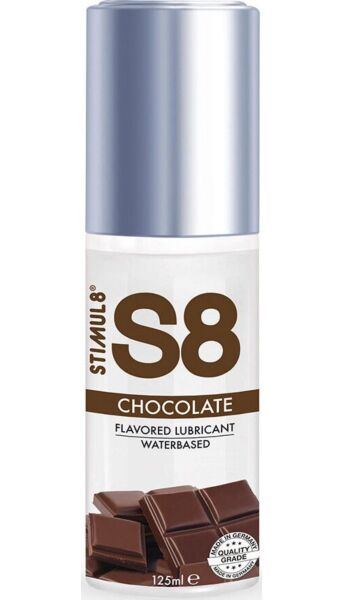 Lubricante con sabor Stimul8 S8 chocolate, de base agua