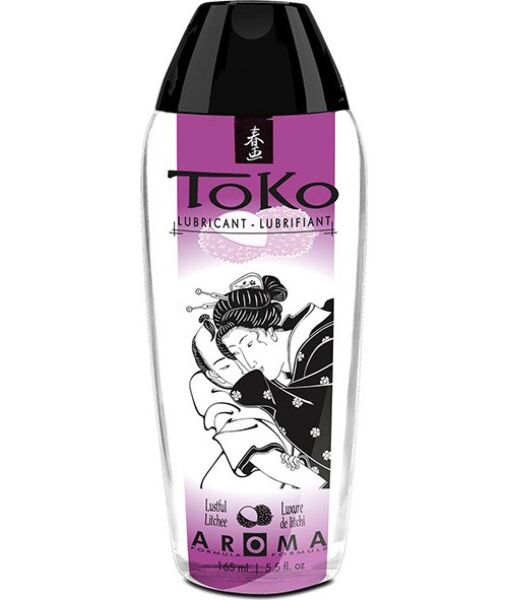 Lubricante de base agua Shunga Toko Aroma, envase de 165 ml