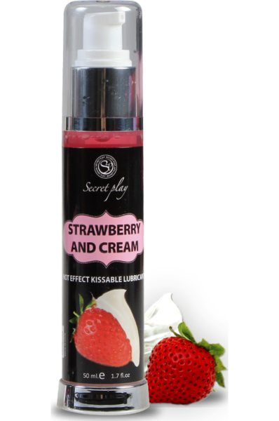 Lubricante 2 en 1 con efecto calor Secret Play de 50 ml, en envase airless