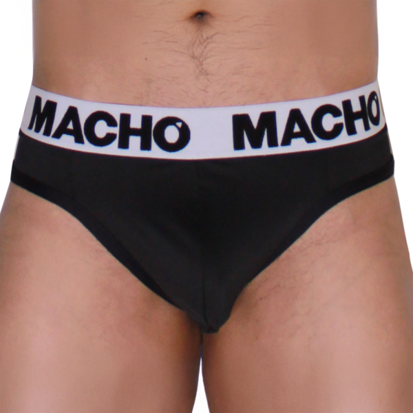 Jockstrap Macho Underwear MTG002 visto de frente y por detrás, con sus dos tiras traseras