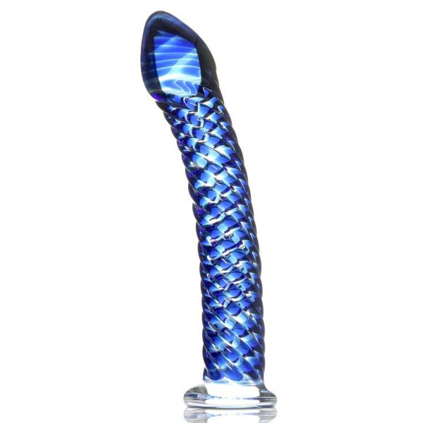 Dildo de cristal Pipedream Icicles N. 29, de vidrio soplado