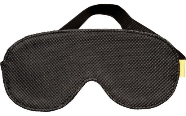 Antifaz CalExotics Boundless Blackout negro, de cuero vegano