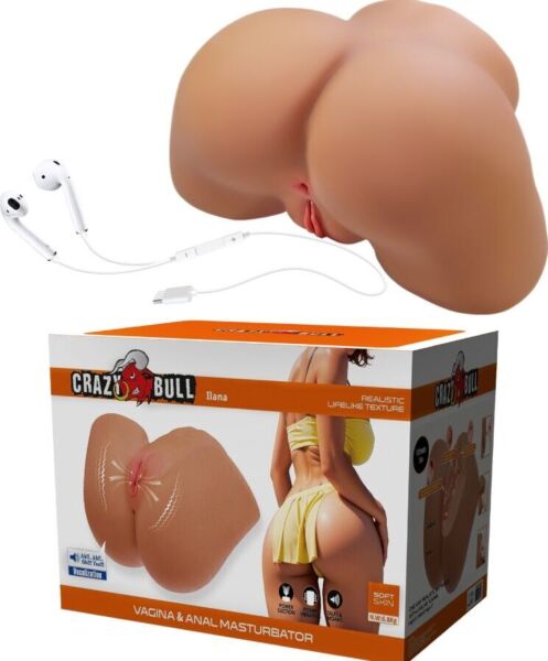 Masturbador realista Crazy Bull Ilana con forma de trasero femenino