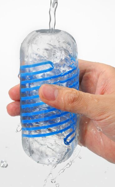Masturbador Tenga Spinner DX 01 Drops con su carcasa