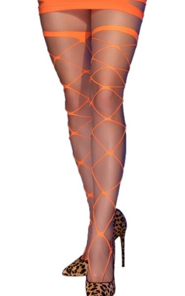 Medias cabaret Chilirose CR 4264 con ojales grandes