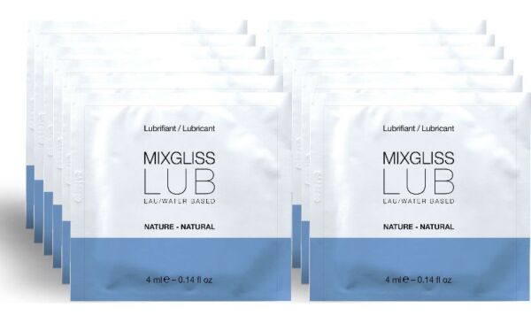 Caja de 12 monodosis del lubricante de base agua Mixgliss Lub Natural