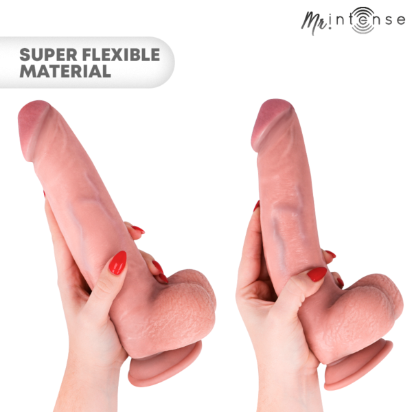 Dildo realista Mr. Intense Neeson de 27 cm con ventosa y testículos integrados