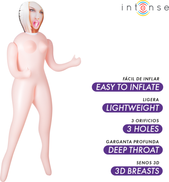 Muñeca hinchable Intense Dolls Irina de cuerpo entero con senos 3D