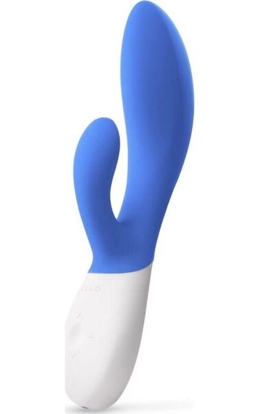 Vibrador rabbit LELO Ina Wave 2, con su eje y su brazo para el clítoris