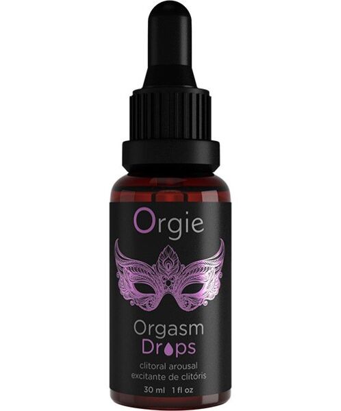 Frasco de Orgie Orgasm Drops, gel íntimo para el clítoris de 30 ml
