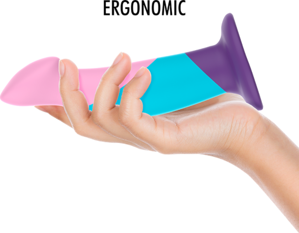 Dildo Mythology Garrick Pastel M de color pastel, con su base de ventosa