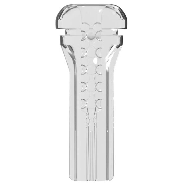 Masturbador PDX Elite Viewtube XXL, transparente y con luz LED