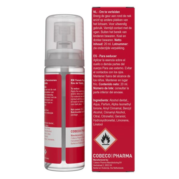 Perfume con feromonas Cobeco Feromonas en su envase de 20 ml