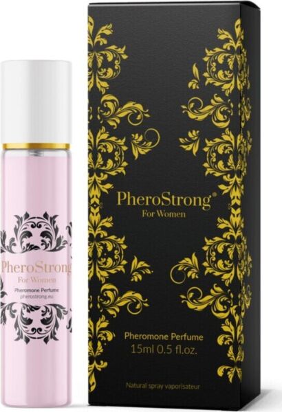 Perfume con feromonas PheroStrong for Women en su frasco