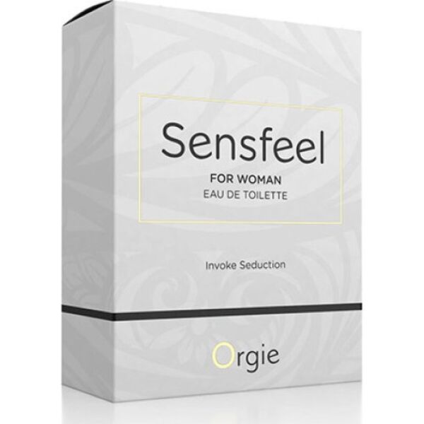 Frasco con vaporizador del perfume Orgie Sensfeel for Woman de 50 ml