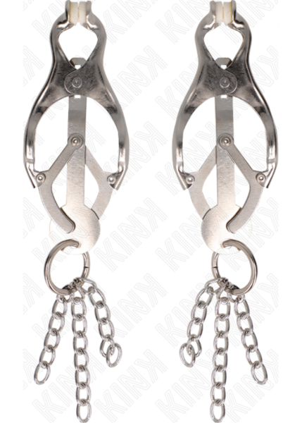 Pinzas japonesas Kink con cadena para pezones