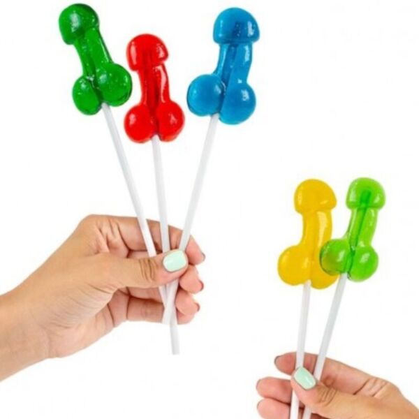 Expositor surtido de 40 piruletas pene con alcohol de Secret Play