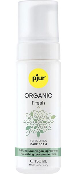 Frasco de espuma limpiadora íntima Pjur Organic Fresh de 150 ml