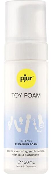 Bote de espuma limpiadora Pjur TOY FOAM 150 ml con dosificador