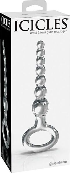 Plug anal de vidrio Pipedream Icicles N. 67