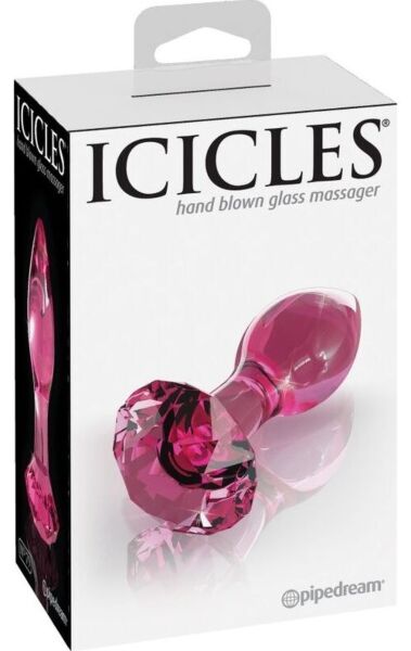Plug anal Pipedream Icicles N. 79 de vidrio