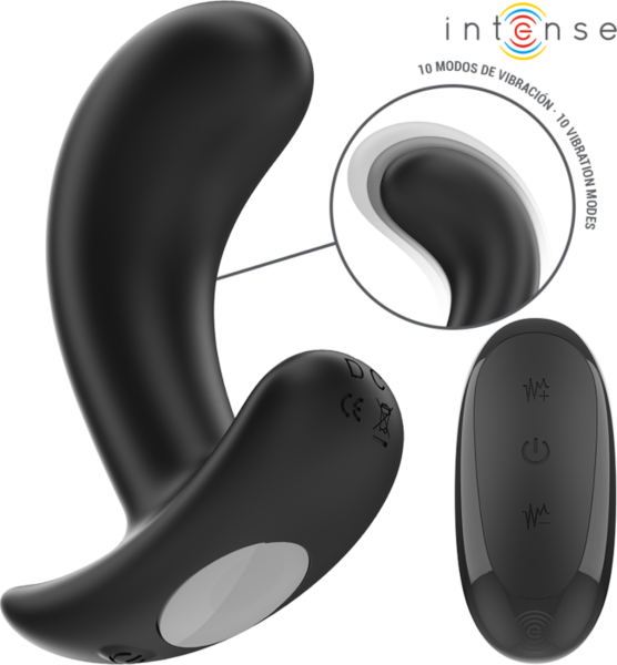 Plug anal Intense Chandler negro con control remoto