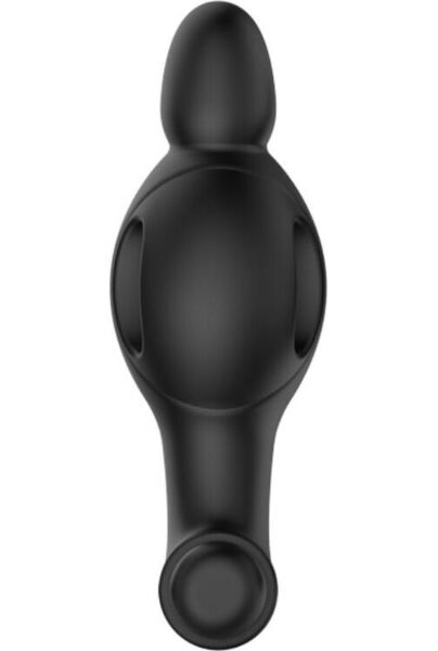 Plug anal vibrador Mr Play de silicona negra mate con su bala