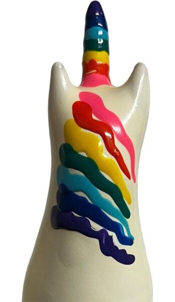 Preservativo de novedad Condomerie Unicorn Rainbow, pintado a mano