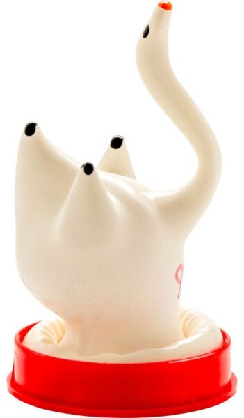 Preservativo decorativo Condomerie Handpainted Swan, pintado a mano con un cisne