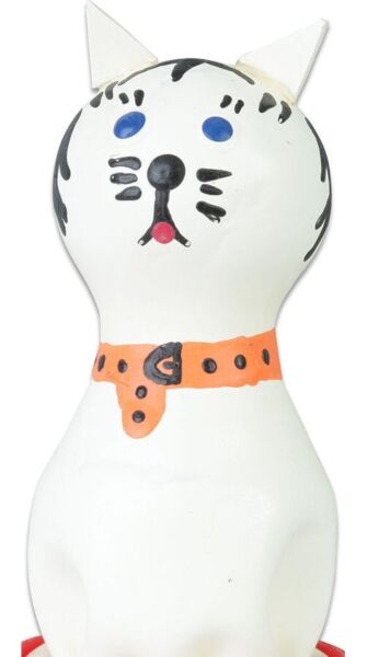 Preservativo decorativo Condomerie Cat White, pintado a mano