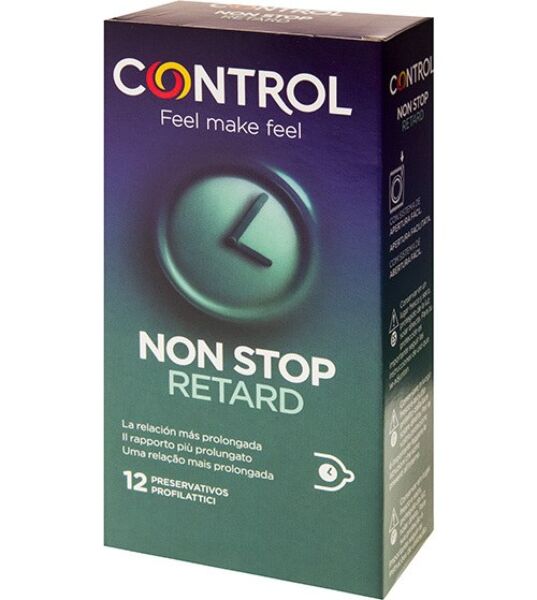 Caja de preservativos retardantes Control Non Stop Retard, 12 unidades