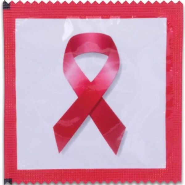 Preservativos Pasante Red Ribbon 144 unidades, presentados en hojas con motivos Red Ribbon