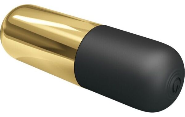 Bala vibradora Pretty Love en dorado y negro