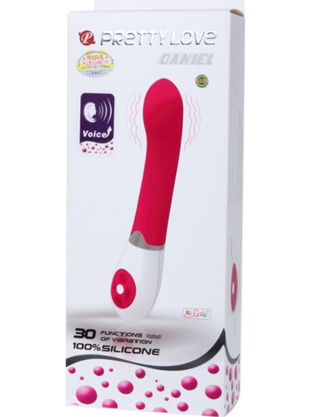 Vibrador Pretty Love Daniel de silicona con control de voz
