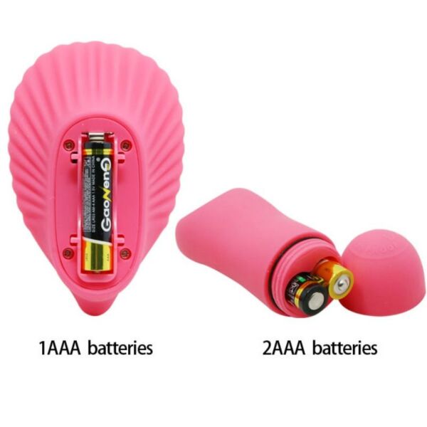 Vibrador Pretty Love BI-014368W de silicona rojo oscuro, con su mando inalámbrico