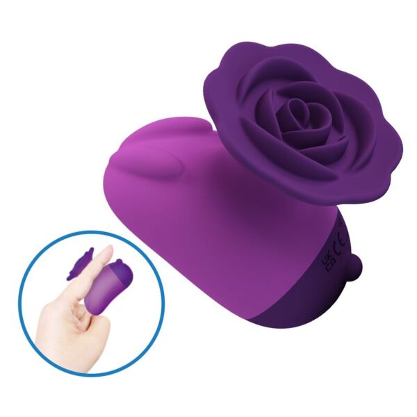 Estimulador de clítoris Pretty Love Rabbit 7 modos, de color morado y con cabezal en forma de flor