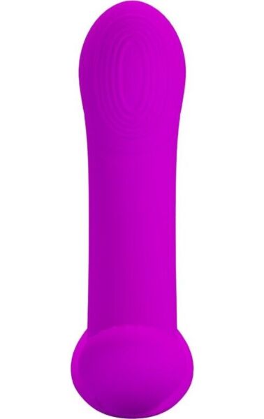 Vibrador Pretty Love BI-300002W de color violeta, con su mando a distancia