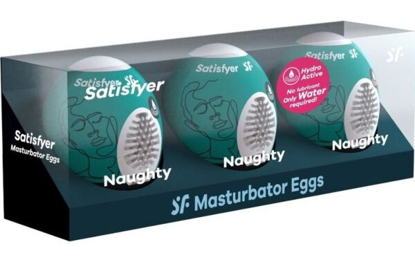 Set de tres huevos masturbadores Satisfyer Masturbator Egg Set Naughty
