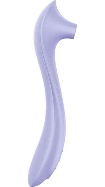 Estimulador de clítoris Satisfyer Easy Lover en color morado, con su mango largo