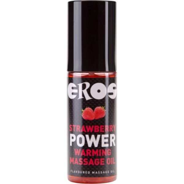 Aceite de masaje Eros Power Warming en bote de 100 ml con bomba dosificadora
