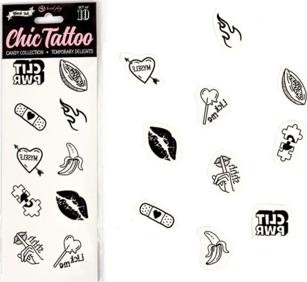 Set de tatuajes temporales Secret Play Candy Collection