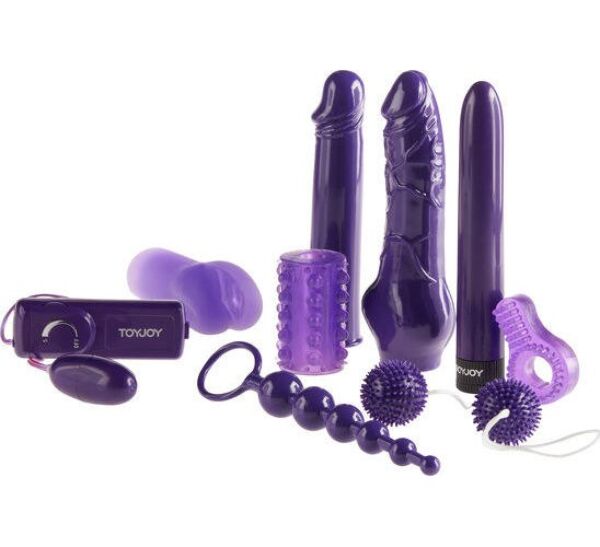 Kit de juguetes Just For You Mega Purple con sus distintas piezas