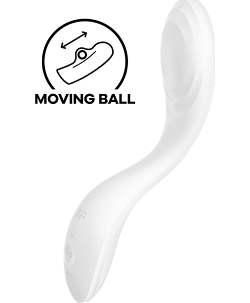 Vibrador de punto G Satisfyer Rrrolling Pleasure con su bola móvil en la punta