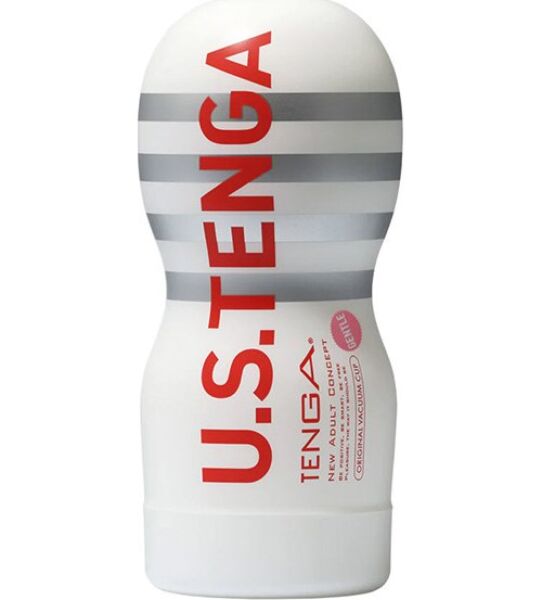 Masturbador TENGA U.S. Original Vacuum Cup en su carcasa