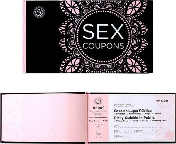 Vales eróticos Secret Play Sex Coupons con 50 cheques