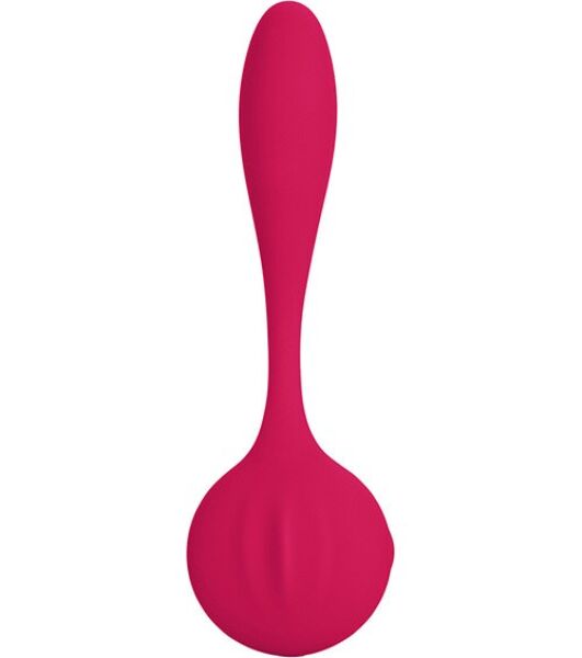 Vibrador Calexotics Silhouette S8 Red, curvo y flexible, de color rojo