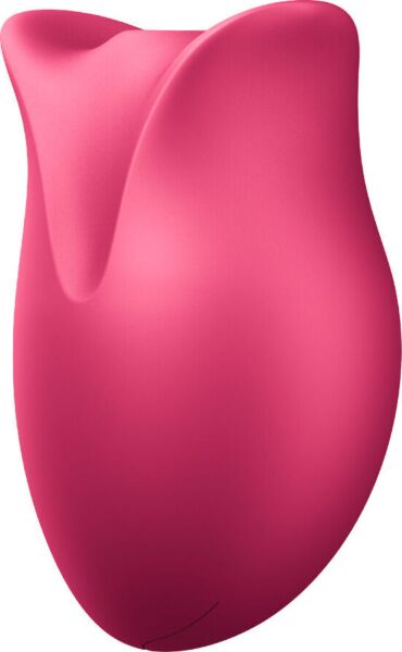 Succionador de clítoris Fun Factory BELLE en color frambuesa, con forma de rosa