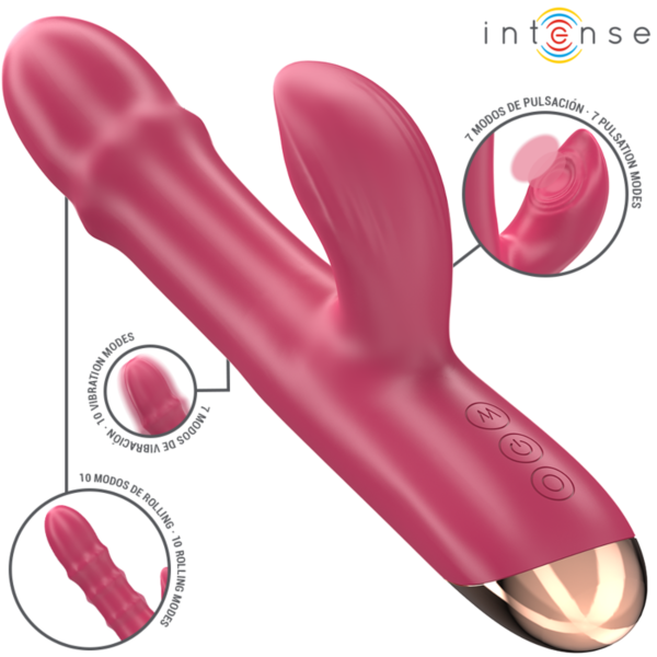 Vibrador Intense Chloe 3 en 1 de silicona